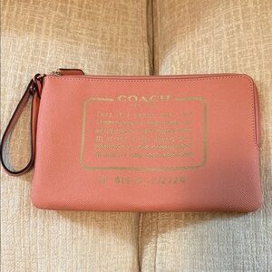 Coach Coral Wristlet Clutch